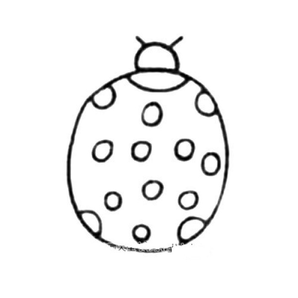 Cute ladybug simple drawing tutorial