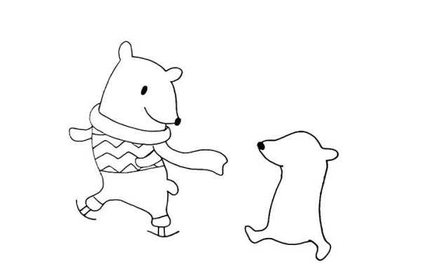 How to draw a polar bear