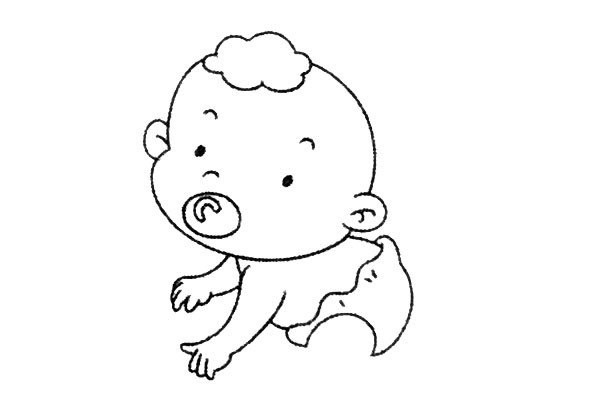 Cute baby simple drawing tutorial