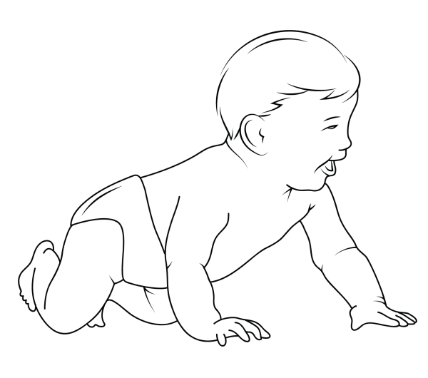 How to draw a baby