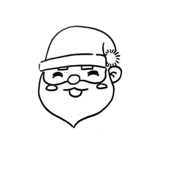 Cute Santa Claus simple drawing tutorial