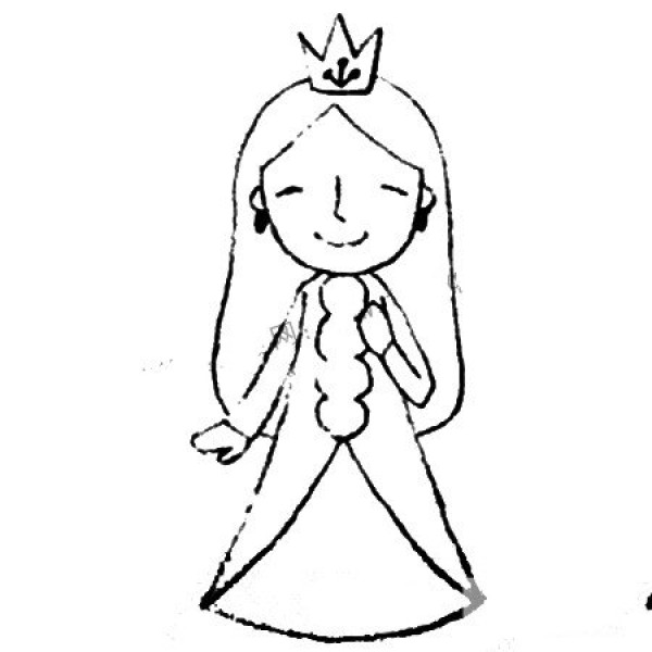 Princess simple drawing tutorial