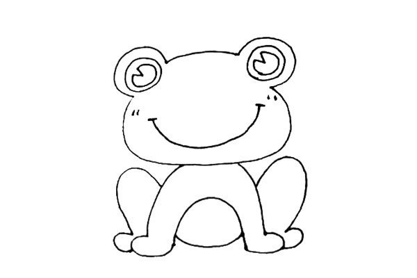 Children easily learn to draw the Frog Prince