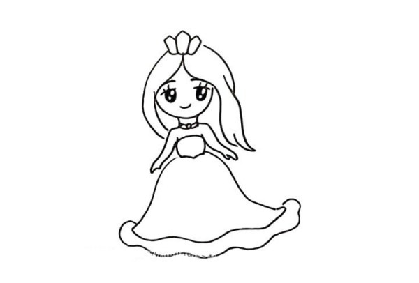 Draw a beautiful little princess