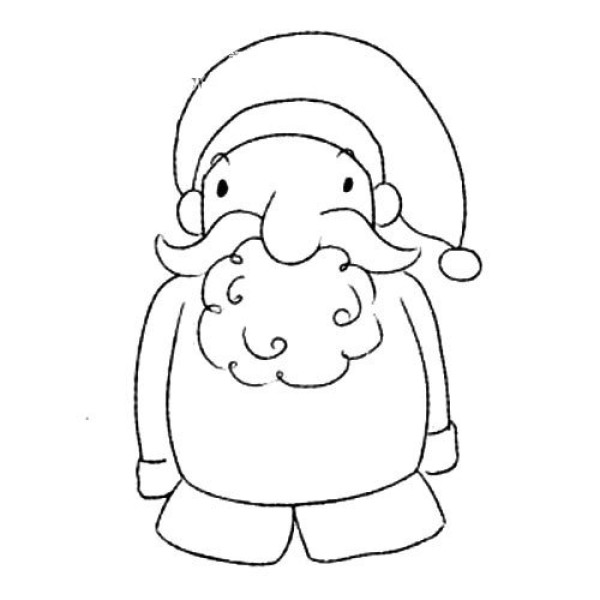 Santa Claus simple drawing tutorial