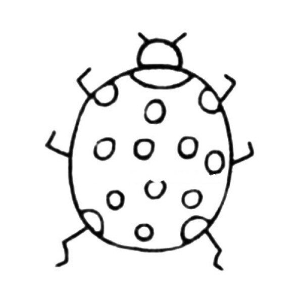 Cute ladybug simple drawing tutorial