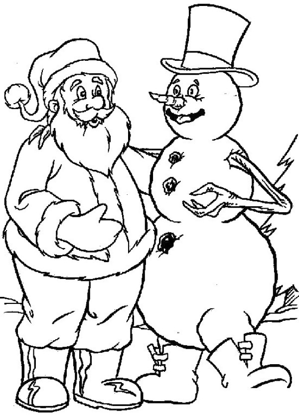 Santa Claus and Snowman