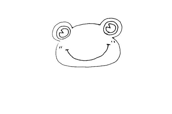 Children easily learn to draw the Frog Prince