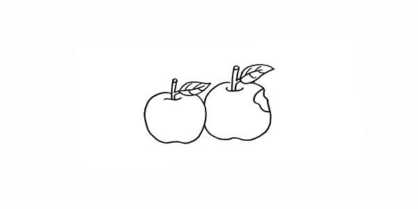 How to draw cartoon apple