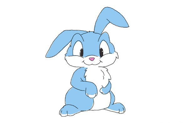 3 cute simple drawing pictures of little rabbits