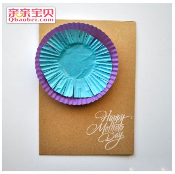 Mothers Day flower greeting card handmade