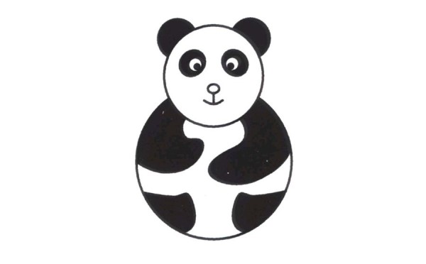 Simple drawing method of panda