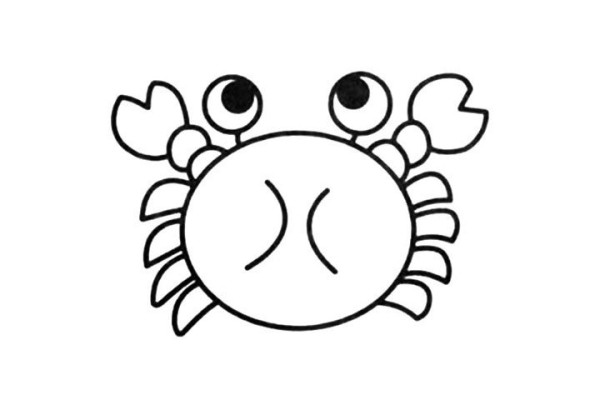 How to draw 8 simple drawings of cartoon little crabs