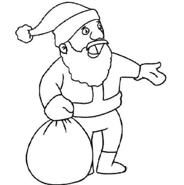 Christmas Santa Claus simple drawing