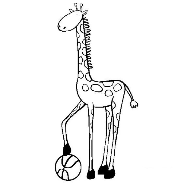 Animal simple drawing pictures Giraffe simple drawing