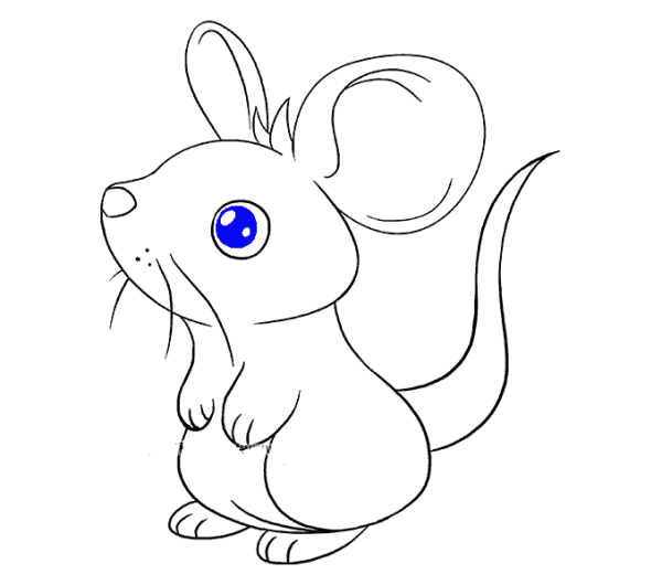 Teach you how to draw a cute little mouse