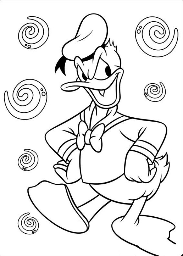 Donald Duck animation simple drawing picture