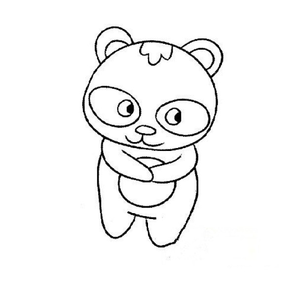 2016 Giant Panda Simple Drawing Collection