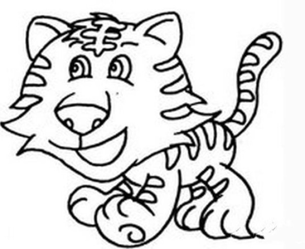 Simple drawings of tigers Appreciation of simple drawings of tigers