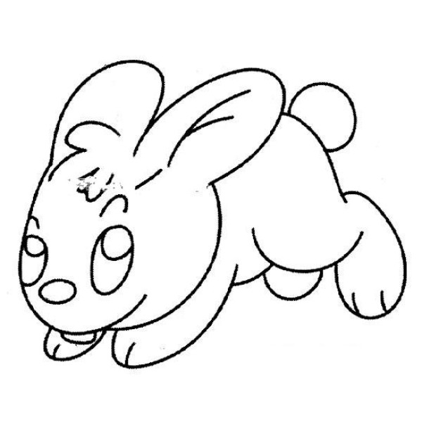 Complete collection of cartoon rabbit simple strokes