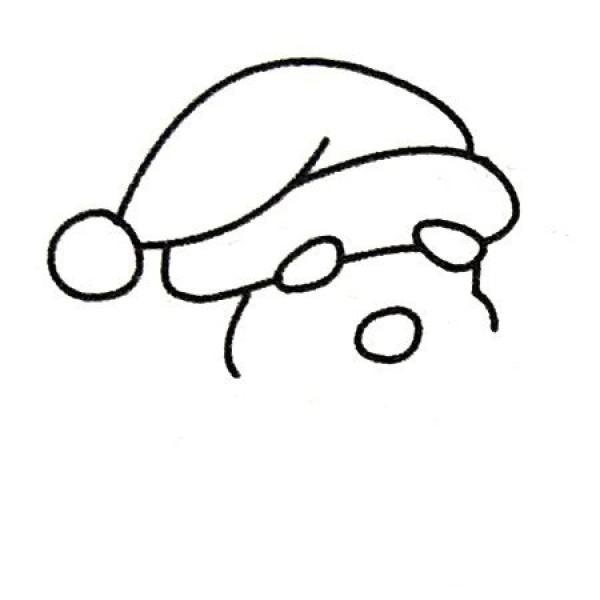 Complete collection of simple drawings of Santa Claus and drawing steps