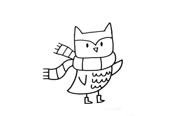 Simple drawing owl