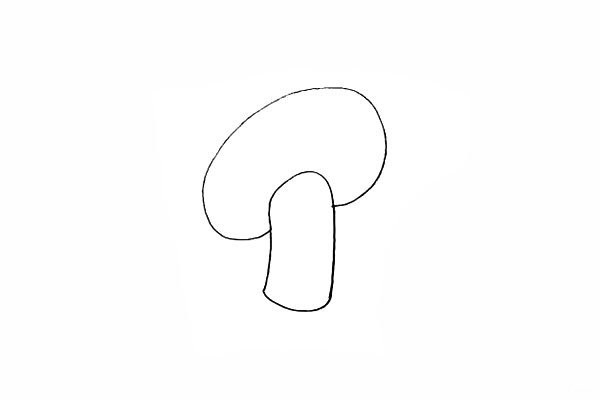 How to draw a small mushroom