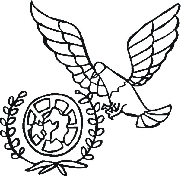 Simple picture of peace dove and olive branch