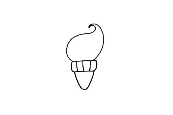 Simple drawing of sugar cone