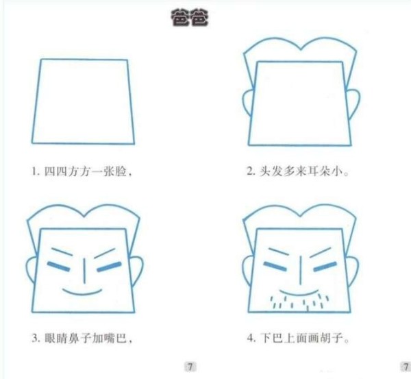 Simple drawing tutorial of dads avatar