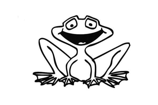 4 simple drawing pictures of cartoon frogs