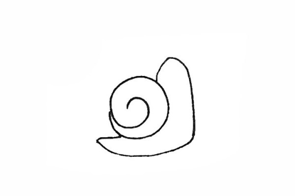 How to draw a snail