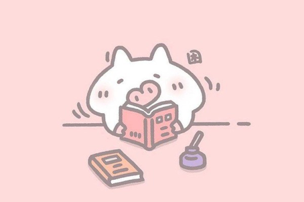 A set of simple drawings of cute pigs