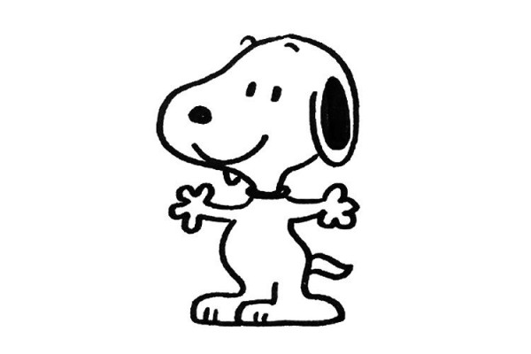 Reference pictures for learning to draw Snoopy