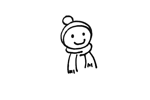 Learn to draw a beautiful snowman