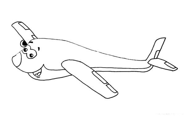 Cartoon airplane simple drawing tutorial