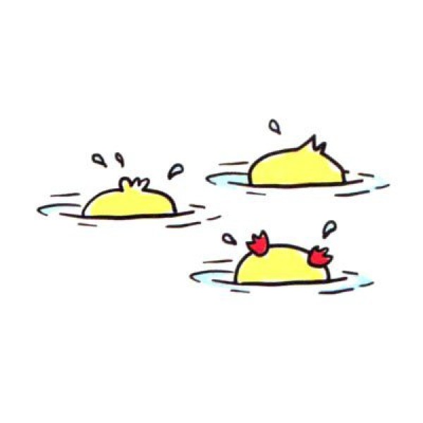 Draw a cute simple drawing in four steps. Everyone loves the little yellow duck.