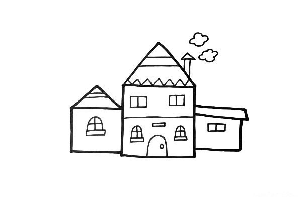 Simple drawing of small house