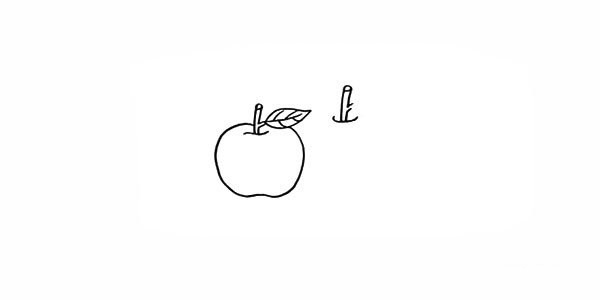 How to draw cartoon apple