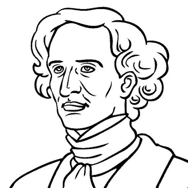 Pictures of Historical Figures Simple Drawing Portraits of Berlioz