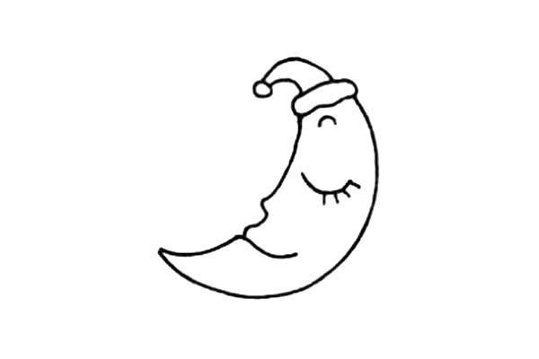 How to draw cartoon moon