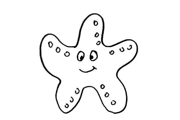 Cute cartoon starfish