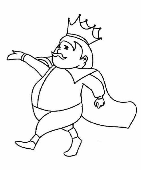 A set of simple drawing pictures of kings