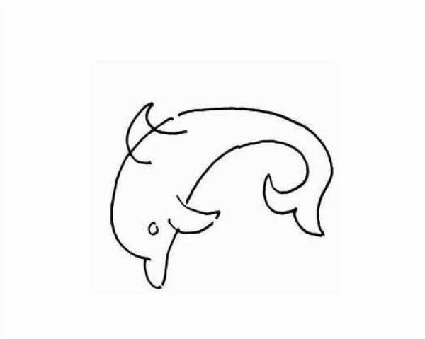 Pictures of simple drawings of dolphins