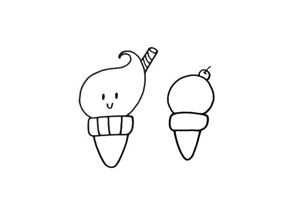 Simple drawing of sugar cone