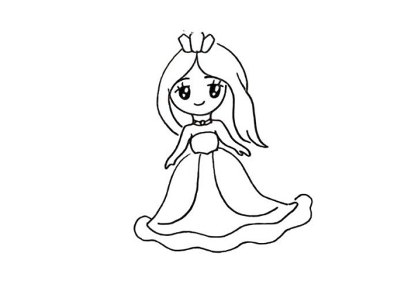 Draw a beautiful little princess