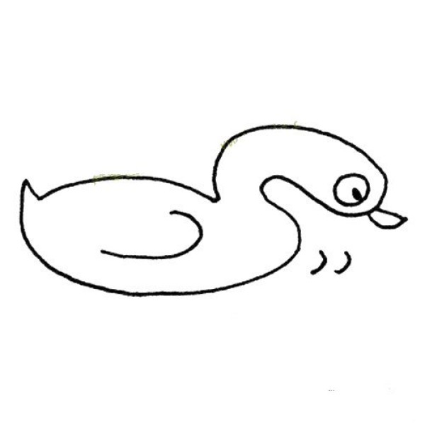 Duck simple drawing pictures