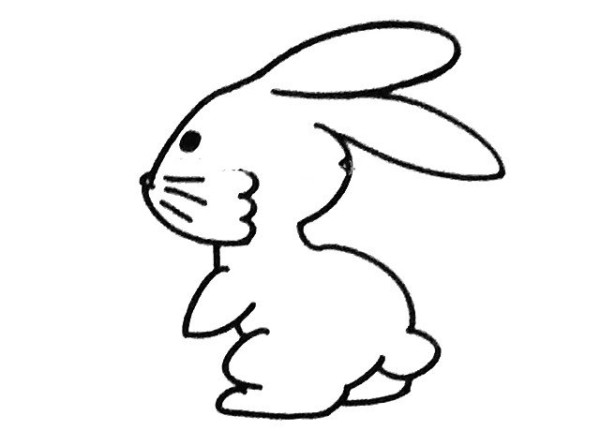 Learn to draw a bunny in four steps