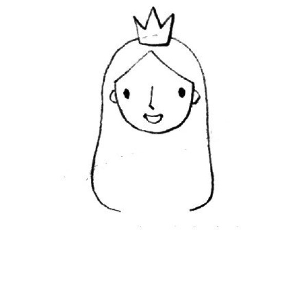 Princess simple drawing tutorial