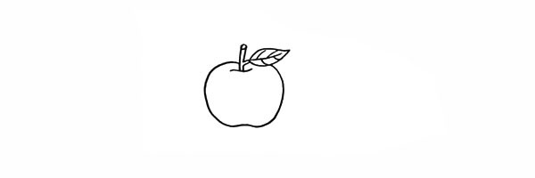 How to draw cartoon apple